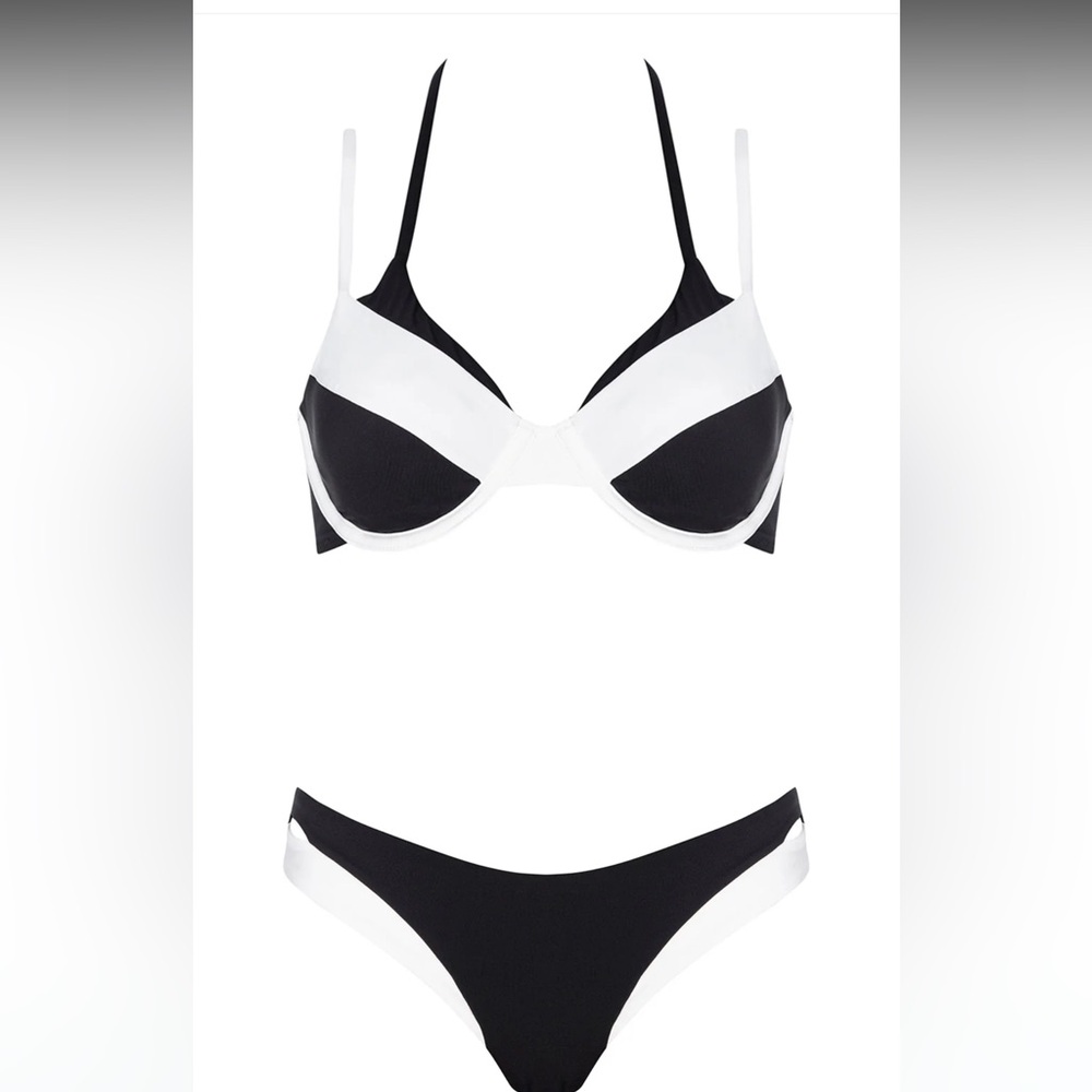 Black and White Ibiza Bikini Set